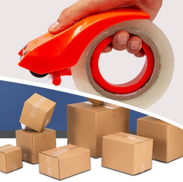 Håndholdt tape dispenser til at skære tape