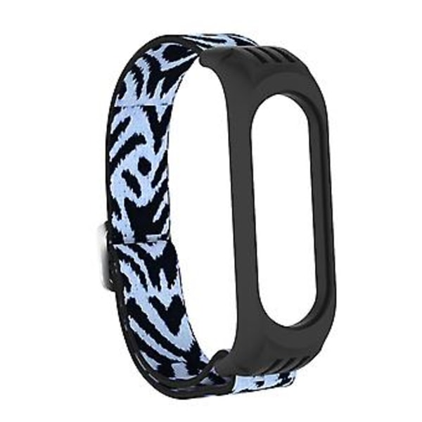 Til Xiaomi Mi Band 3 / 4 / 5 Twill 8-formet Spænde Urrem (Leopard)