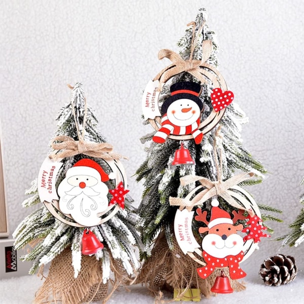 3st julgransprydnader jul trä handgjorda fest dec