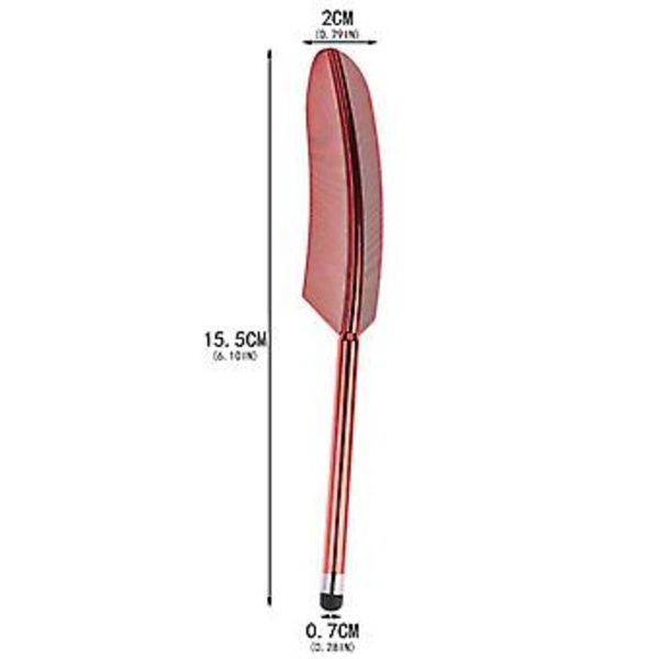 Forgyldt Fjeder Stylus Pen (Guld)
