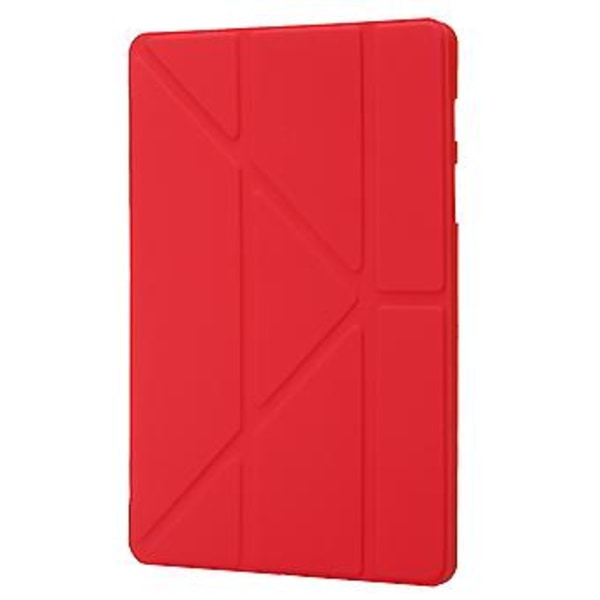 Lærtablettveske for Samsung Galaxy Tab S9+ (Rød)