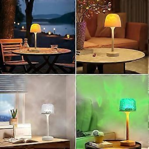 RippleGlow Ambientlampa med dubbla lägen – 16-färgs RGB LED-vattenrippleprojektionslampa (16 färger)