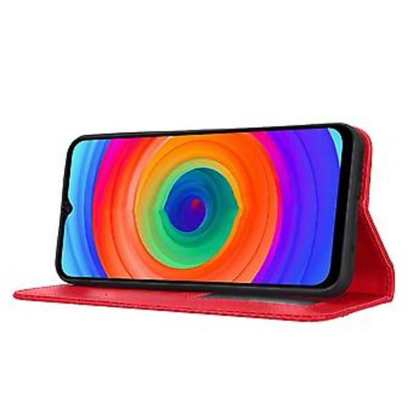 Lærtelefonveske for Ulefone Note 14 (Rød)