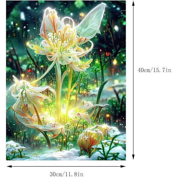 5D Diamantmaleri, Diamantmaleri efter numre Kits, DIY Fl