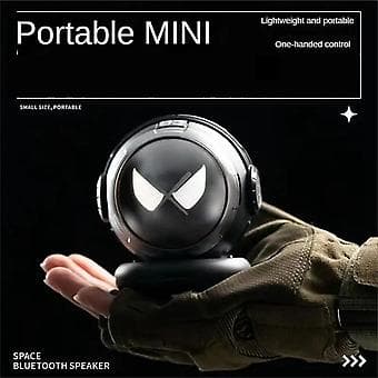 Trådløs Bærbar Bluetooth Musik Højttaler Sci-Fi Åndedrætslys Astronaut Form Mini Højttaler til D