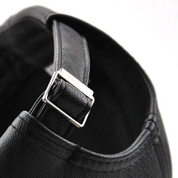 Herre Læder Baseball Cap Justerbar Cap Sports Hat Hat Bonnet F