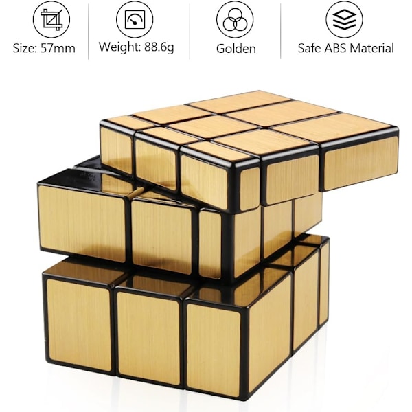 Spejlterning Sæt, 2x2 3x3 Spejl Blokke 2x2x2 3x3x3 Speed ??Terning B
