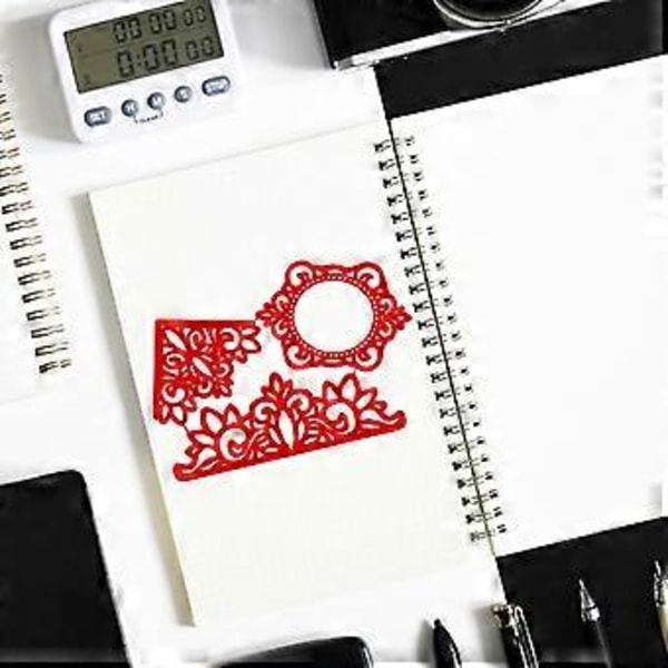 Spetsram Metallstansar Scrapbooking Schabloner Stansar Kort Prägling DIY