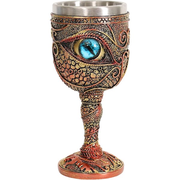 Vinglas i rostfritt stål The Eye of the Dragon Chalice, Dungeons and Drag
