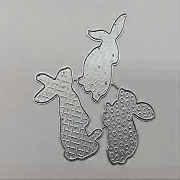 Påskehare Metal Skæreforme Stencil DIY Scrapbooking Album Papir Kort Skabelon Form Prægning Håndværk