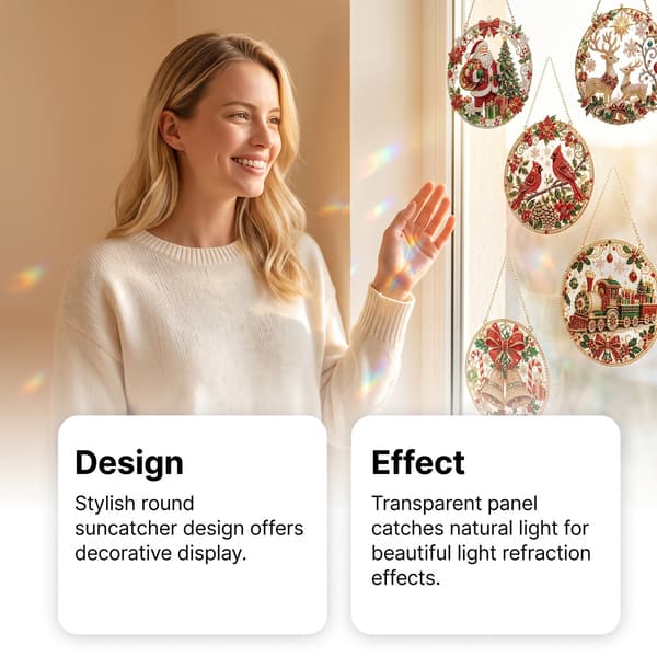 Jul Pärl- och Diamantkonst Prydnadsset, DIY Heminredning Jul-tema Konstprydnader – Julhus 2