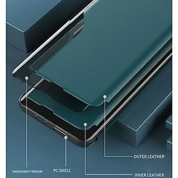 Läderfodral med magnetisk sidodiss för Samsung Galaxy S21 5G (Lila)