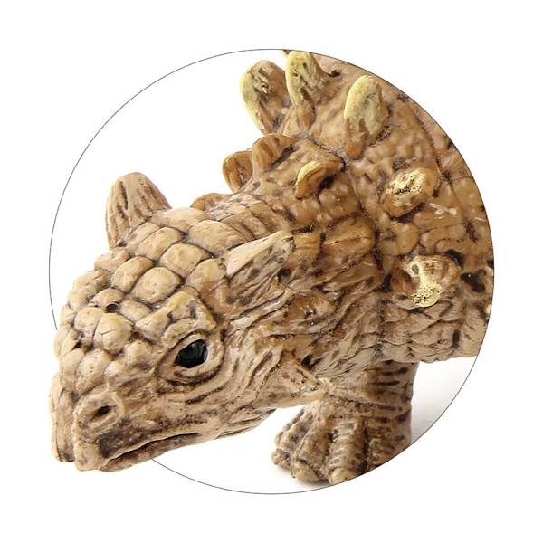 Dinosaurie Ankylosaurus Figur, Flerfärgad