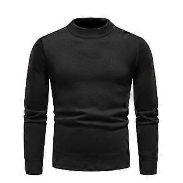 Höst Vinter Herrtröjor O-ringad Tröja Mode Slim Fit d Co/YY(M Beige)