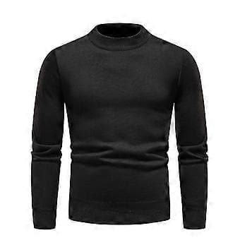 Höst Vinter Herrtröjor O-ringad Tröja Mode Slim Fit d Co/YY(XXXL Beige)