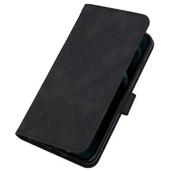 Crossbody Embosseret Etui Til iPhone 12 Pro Max (Sort)
