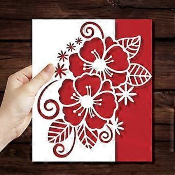 Julklappsbloss Metallstansar Schabloner DIY Scrapbooking Album Pappkort Mall Form Prägling Hantverk