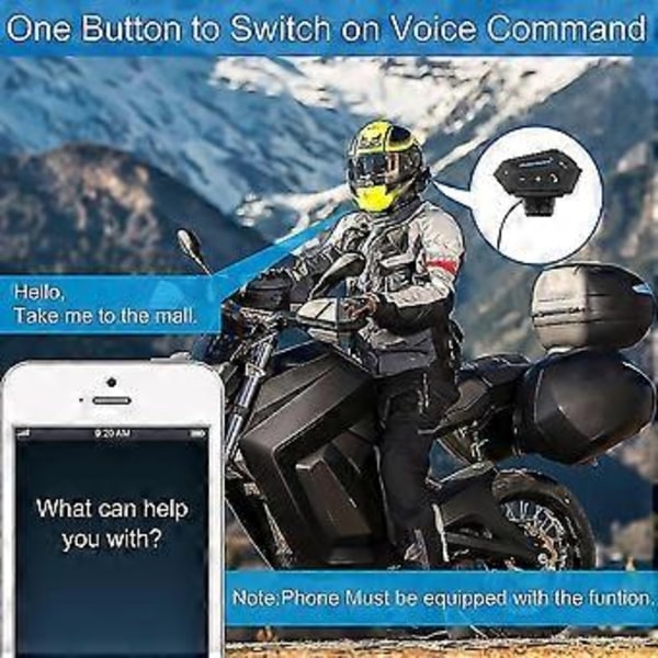 Hjälm Hörlurar Bluetooth Motorcykel Headset Bluetooth Hörlurar Motorcykel Hörlurar Brusreducering Mikrofon Gåva