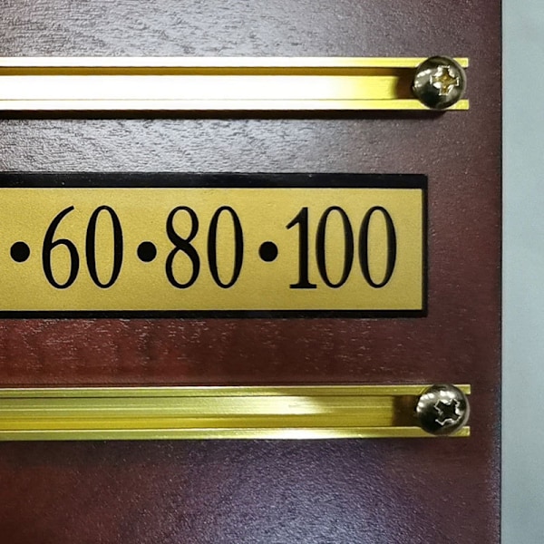 Billard Scoreboard Scoreboard med Solid Brass Marker, Billard