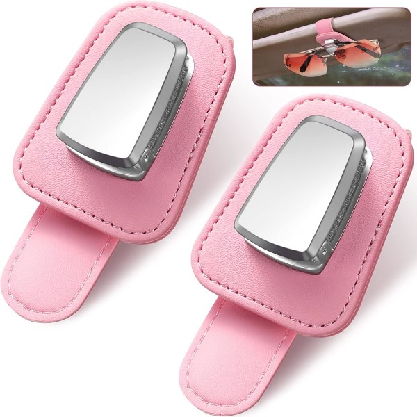 2-pack universella bilglasögonhållare för solskydd, solglasögon, Le
