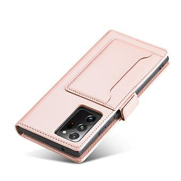 Läderfodral för Samsung Galaxy Note20 Ultra (Roséguld)