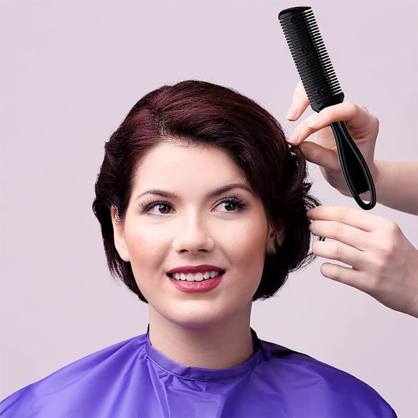 1 stk. hårtynningskam, hårklipperkam, hårklipperkam for tynning, profesjonell DIY-barbering