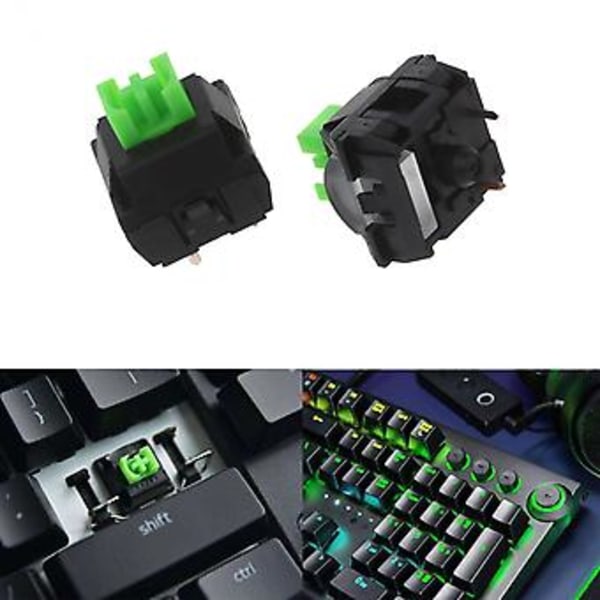 Grønne RGB SMD Switches 3 Pin til Razer BlackWidow Lite Mekanisk Tastatur