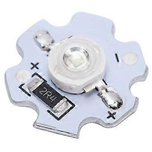 25 st 5V LED-chip 200LM 3W Högeffekts LED-lampor för DIY-belysningsarmaturerGrönt ljus 520525NM