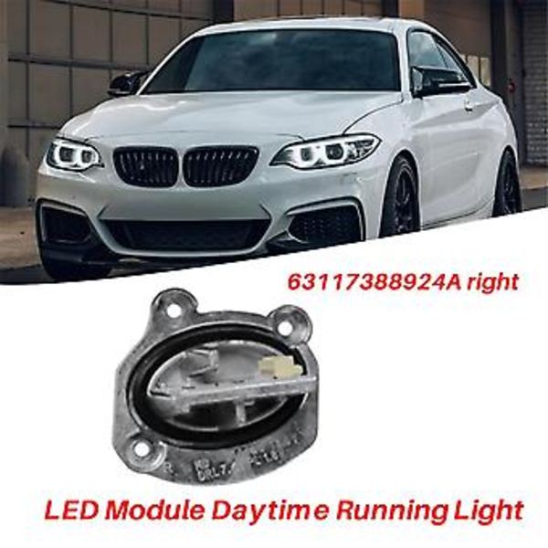 Høyre Frontlykt Angel Eyes 63117388924A for F22 F23 2014-2021 LED Dagkjørelysmodul