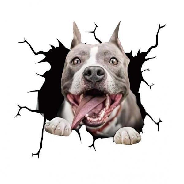 (20cmx20cm)4 PCS Hundebil Klistremerker, 3D Labrador Bilklistremerker Persona