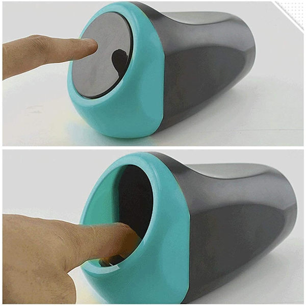 Mini Bil Papperskorg Plast Papperskorg Grön, 9 * 6 * 15CM Papperskorg