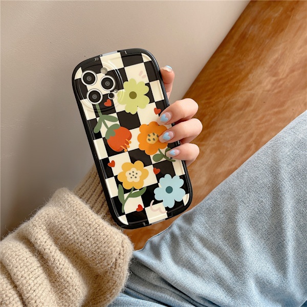Til iPhone 13 Pro Max Cover - Sød Blomst Wristband Stativ