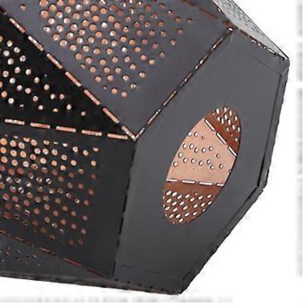 Lampskärm Smidesjärn Ihålig Design Modern Stil Korrosionsbeständig Bordslampskärm för E27 E26 Lamphållare