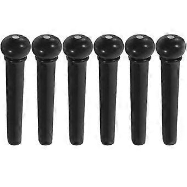 6 stk. Gitarbro Pins Plugger Akustisk Gitarstreng Pins Gitarstreng Stemmeplugger Gitarutstyr
