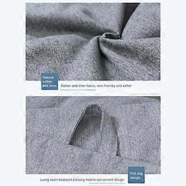 Helt Nytt No Fill Stor Sittsäck Stol Soffa Överdrag Inomhus Lounger Vuxna Barn Lazy Lounger 50% Erbjudande (M Brun)
