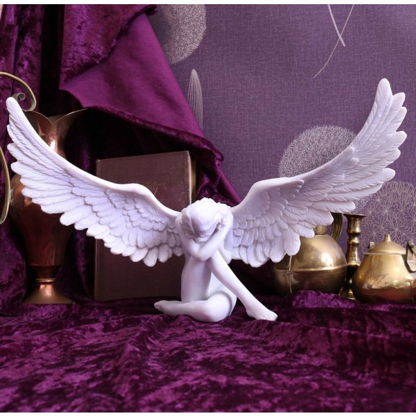 Angel Statue for Resin, Angel Resin Dekorativ Ornament Resin Win