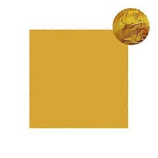 100 stk. 8 cm aluminiumsfolie chokolade slik indpakningspapir mademballage dekor (præget guld)