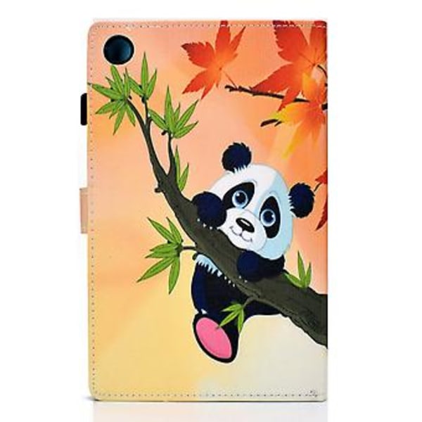 Fargetegning Etui For Samsung Galaxy Tab A9 (Bambusbjørn)