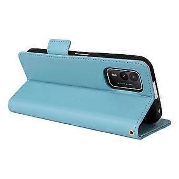 Pengepungskasse Stand Telefon Cover til Nokia XR21 Litchi Texture PU Læder Stødsikkert Cover