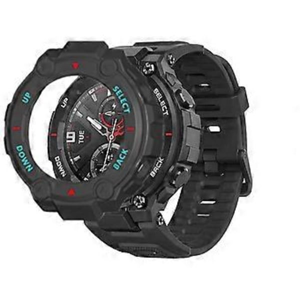 Passar för A mazfit Rex Pro Smartwatch Skyddande Skal (Svart röd blå)
