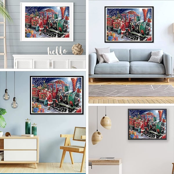 40X30cm Timanttimaalaus Joulu Timanttimaalaussetti