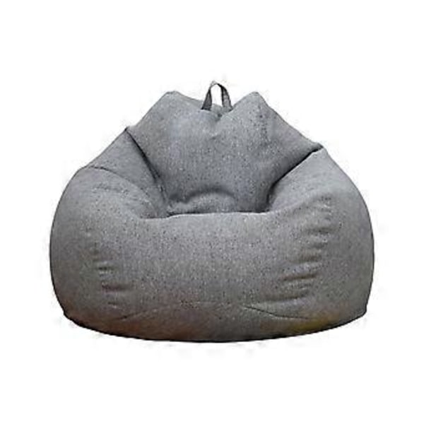 Uusi Täyttämätön Suuri Säkkituoli Sohvan Päällinen Sisätiloihin Lepotuoli Aikuisille Lapsille Lazy Lounger 50% Tarjous (L Harmaa)
