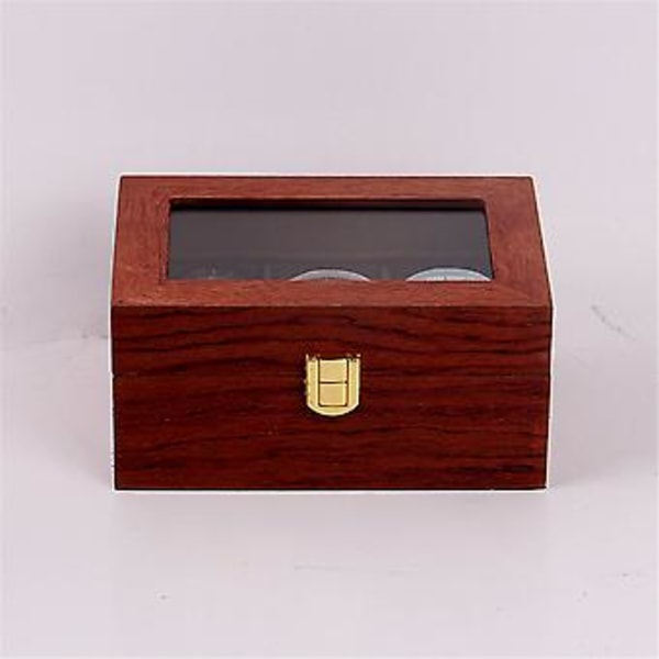 Lyxig klockbox i trä med 3 fack, displayfodral, smyckesförvaring (1)