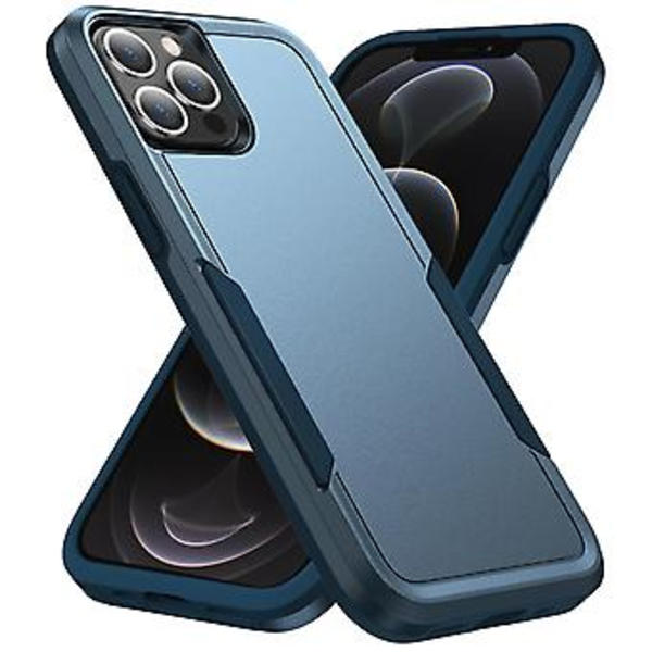 PC + TPU Stødsikker Etui til iPhone 13 Pro (Blå)