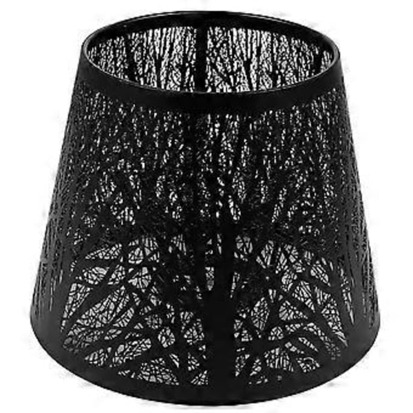 1 stk Træskygge Lampskærm Jern Kunst Bordlampe Dæksel Natbordlampe Metal Skærm Dekorativ Lampskærm