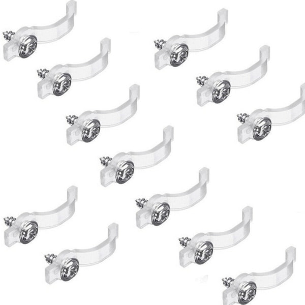 100 stk festeklips for LED-striper, koblingsklips for LED-festing