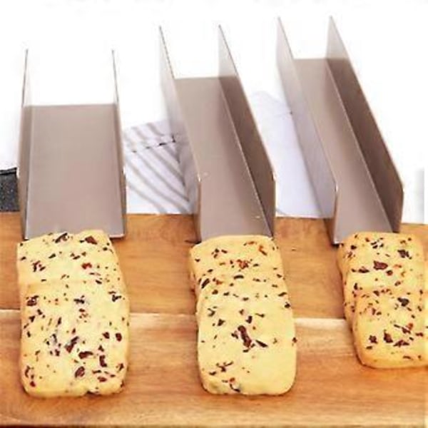 1 stk. Kraftig stål U-formet lang stang kageudstikkere kagedekorationsværktøj fondant dessertkiksform (champagneguld)