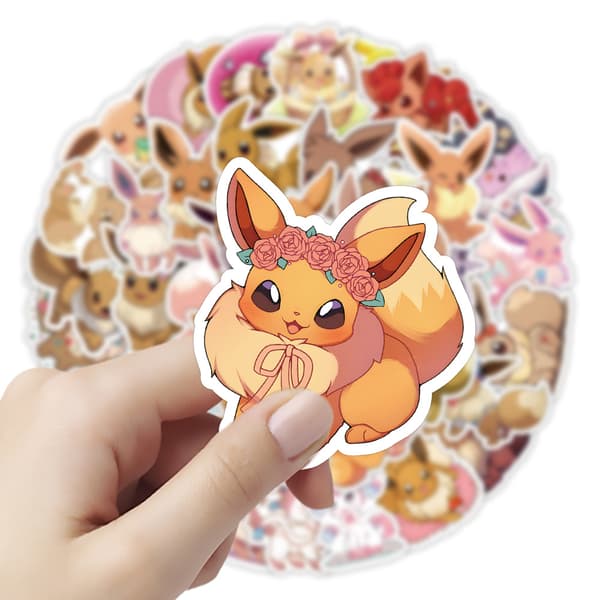 50 animerte klistremerker (stil 55)