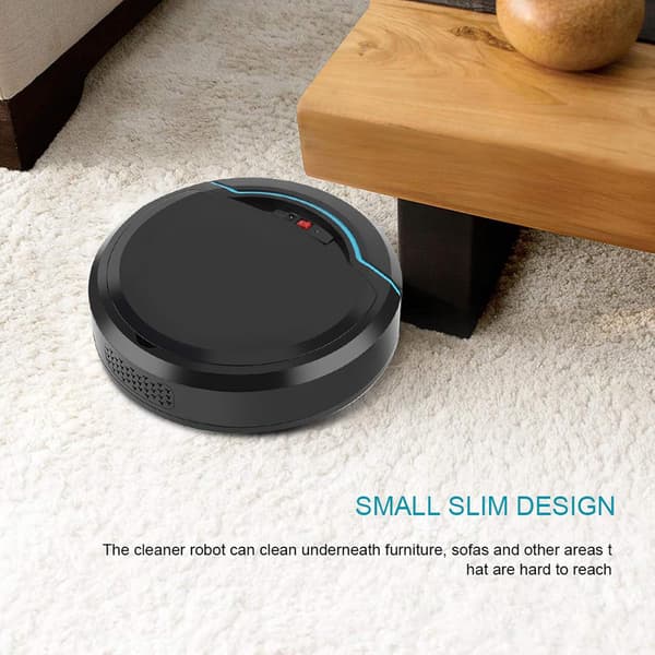 Smart Robot Gulvrenser USB Genopladelig Rengøringsrobot (Sort)