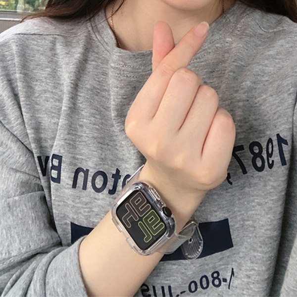 Läpinäkyvä rannekoru Apple Watch Series 7/6/5/4/3/2/SE 41m